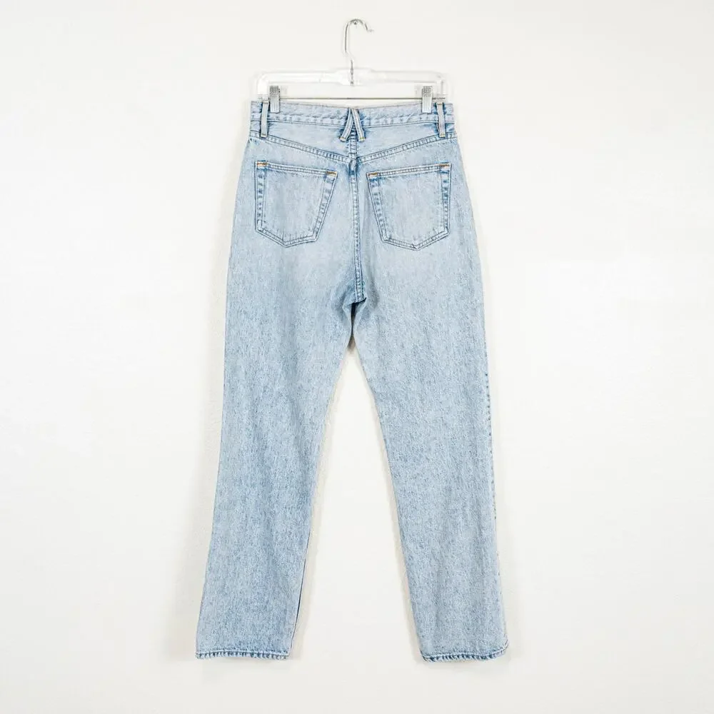 SLVRLAKE London High Rise Straight leg jeans Light blue wash size 28